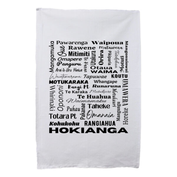 Hokianga Place Name Souvenir Tee Towel 2 Thumbnail